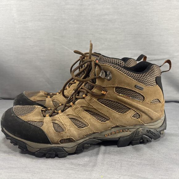 Merrell Moab 3 Mid Waterproof Hiking Boot. Men’s size 15. Brown/Earth - Picture 1 of 11